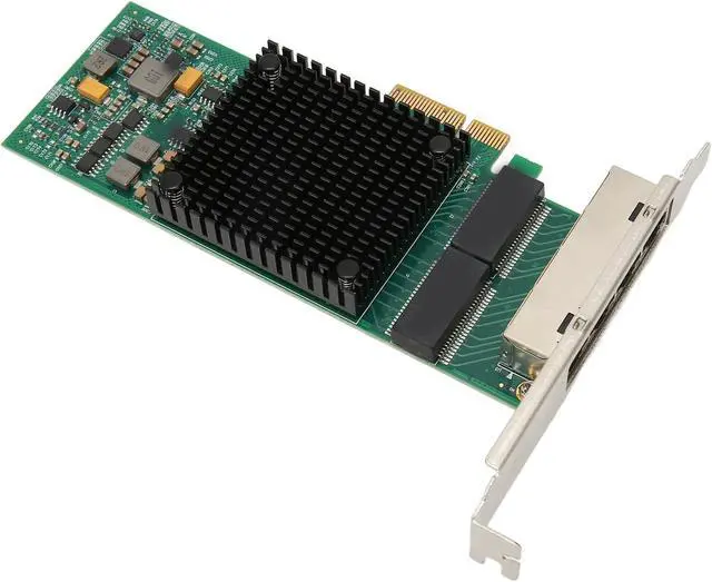 Alt view image 2 of 7 - Gigabit PCIe Network Card, 10/100/1000Mbps Speeds, PCI Express X4 Interface, I350 T4 Controller, RJ45 Ethernet LAN Adapter, Wide OS Compatibility, Easy Installation