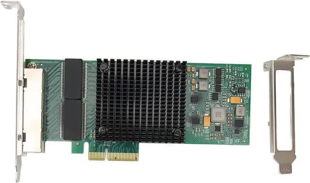 Main image of Gigabit PCIe Network Card, 10/100/1000Mbps Speeds, PCI Express X4 Interface, I350 T4 Controller, RJ45 Ethernet LAN Adapter, Wide OS Compatibility, Easy Installation