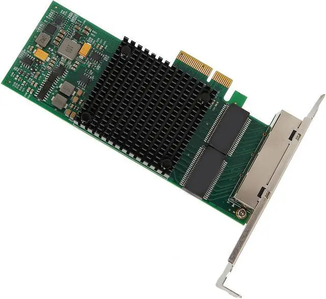 Alt view image 7 of 7 - Gigabit PCIe Network Card, 10/100/1000Mbps Speeds, PCI Express X4 Interface, I350 T4 Controller, RJ45 Ethernet LAN Adapter, Wide OS Compatibility, Easy Installation