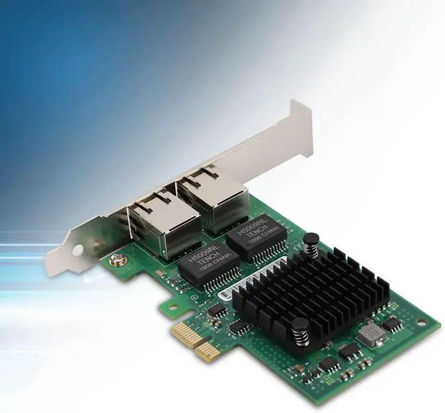 Alt view image 3 of 7 - I350 AM2 Gigabit Network Card, PCI Express Dual Port Server Adapter with 10/100/1000Mbps, for Ethernet Controller