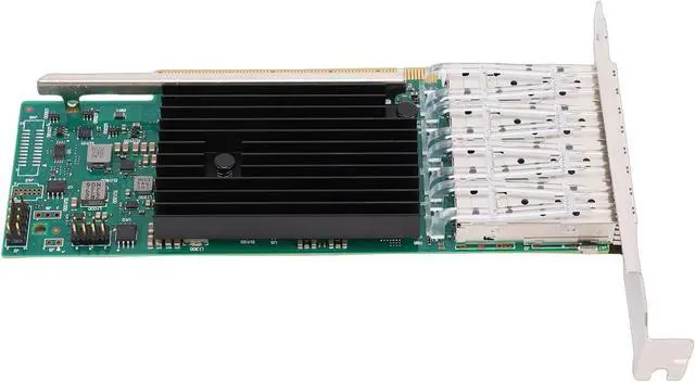 Alt view image 4 of 7 - SUNGOOYUE 25G Ethernet Network Card, 4 SFP28 Ports PCIe x16 with Low Profile Bracket, Support for 10 11 Server VMware