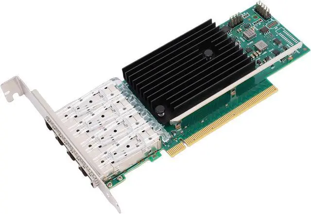 Alt view image 6 of 7 - SUNGOOYUE 25G Ethernet Network Card, 4 SFP28 Ports PCIe x16 with Low Profile Bracket, Support for 10 11 Server VMware