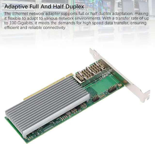 Alt view image 7 of 7 - 100G Single Port Ethernet Network Adapter Card, Stable Ethernet Network Card