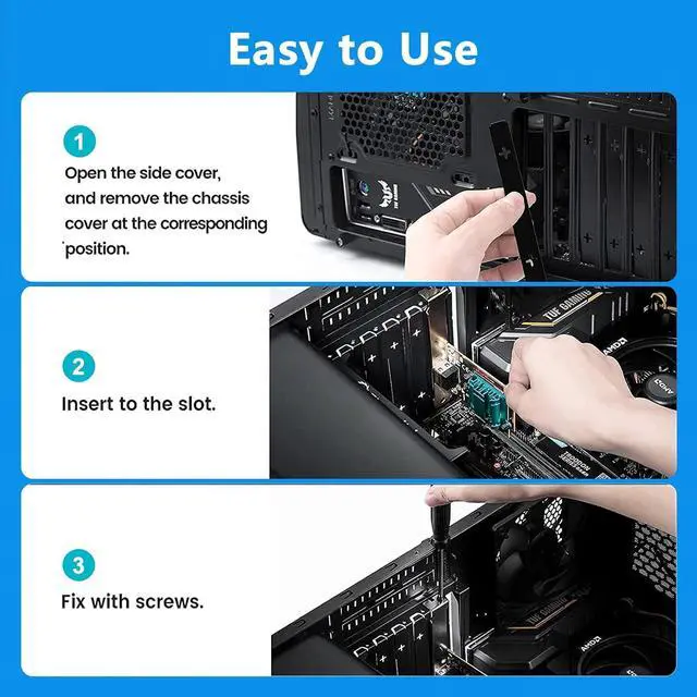 Alt view image 5 of 7 - 2.5 GBase-T Gigabit Network Card 2500M PCI Express Ethernet Adapter LAN Controller RJ45 for Windows 10/8/7/Mac and Linux OS with Low Profile