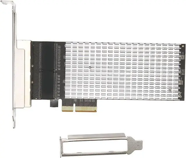 Main image of Quad Port 2.5G Base T PCIe Network Adapter, PCI Express X4 Gigabit Ethernet Card, Easy Installation, Compatible with, Supports 10/100/1000M/2.5Gbps Speeds