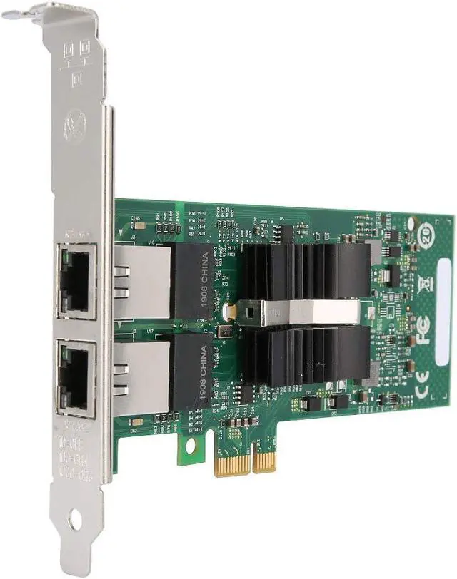 Alt view image 3 of 7 - 82576 T2 Dual Port Gigabit PCI E Network Adapter Card, 1000Mbps Server NIC with LED, for Desktop Virtualization High Performance Servers