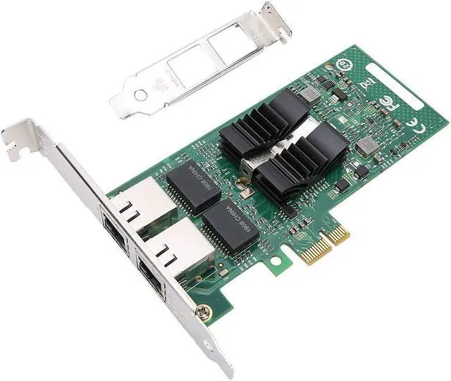 Alt view image 4 of 7 - 82576 T2 Dual Port Gigabit PCI E Network Adapter Card, 1000Mbps Server NIC with LED, for Desktop Virtualization High Performance Servers