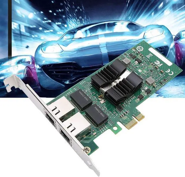Alt view image 6 of 7 - 82576 T2 Dual Port Gigabit PCI E Network Adapter Card, 1000Mbps Server NIC with LED, for Desktop Virtualization High Performance Servers