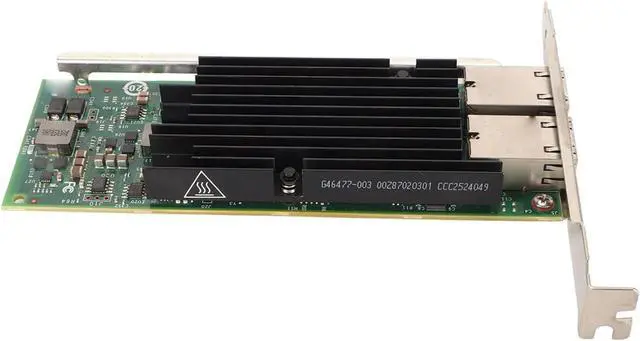 Alt view image 4 of 7 - PCIe Network Card Dual Port RJ45 10 NIC PCIe X8 716589 002 PCIe Network Adapter Gigabit Ethernet Card