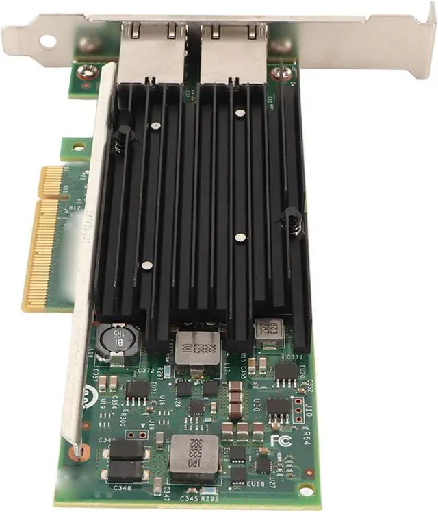 Alt view image 6 of 7 - PCIe Network Card Dual Port RJ45 10 NIC PCIe X8 716589 002 PCIe Network Adapter Gigabit Ethernet Card