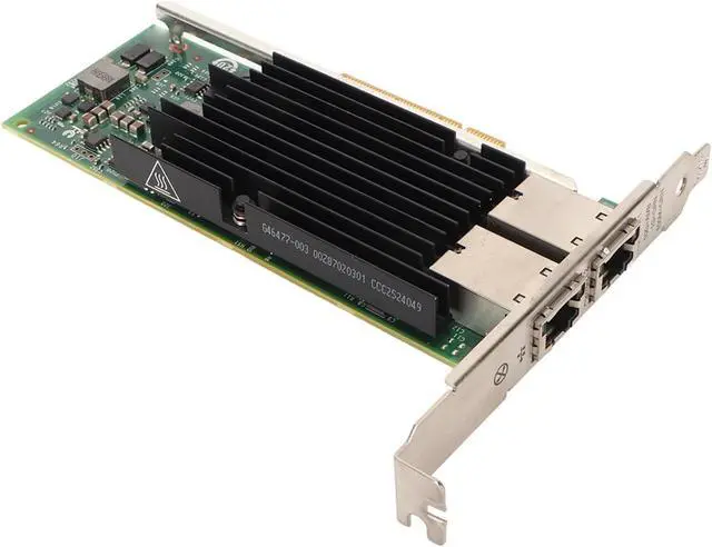 Alt view image 7 of 7 - PCIe Network Card Dual Port RJ45 10 NIC PCIe X8 716589 002 PCIe Network Adapter Gigabit Ethernet Card