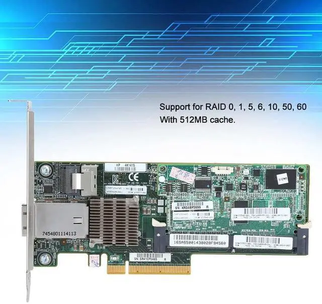 Alt view image 2 of 7 - External Array Card 6GB/s Transmission Speed 512MB Cache PCIe Network Controller Adapter Module