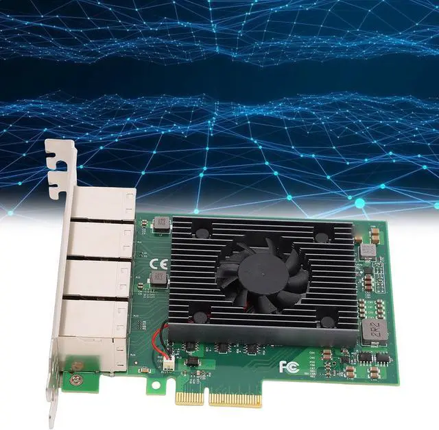 Alt view image 5 of 7 - CUIFATI 8 Port PCIe Ethernet Network Adapter Card, Gigabit RJ45 Copper Ports with Gold Plated Connectors, for VMWare Freebsd