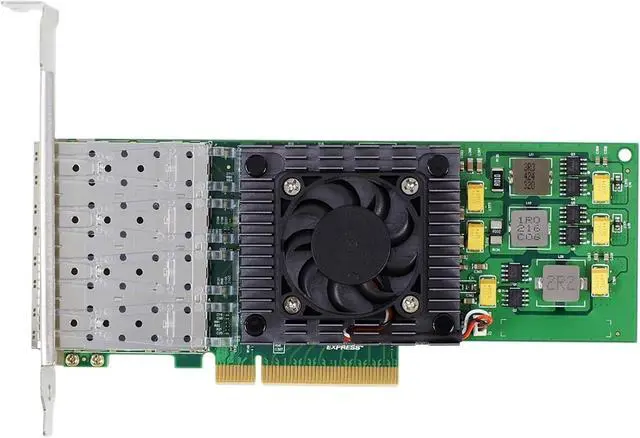 Alt view image 2 of 5 - Pcle X8 BCM57840 4 Port Server Network Card 10G SFP+ Fiber Network Card PCI-Express Ethernet Network Card