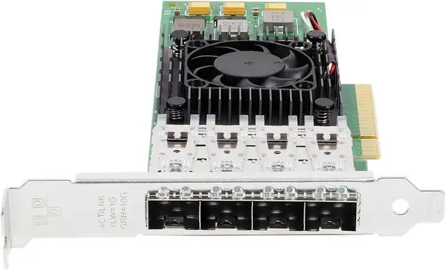 Alt view image 4 of 5 - Pcle X8 BCM57840 4 Port Server Network Card 10G SFP+ Fiber Network Card PCI-Express Ethernet Network Card