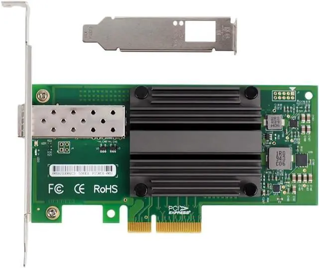 Main image of 82599-1SFP/X520-DA1/E10G41BTDA PCIE2.0 X4 10G NIC Single Port Fiber Optic Server Network Card 82599EN Chip, Fine Workmanship, Green, 500702979