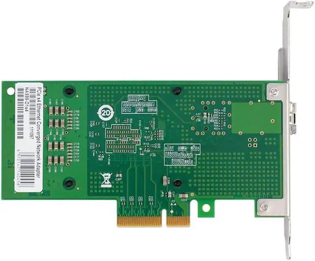 Alt view image 4 of 6 - 82599-1SFP/X520-DA1/E10G41BTDA PCIE2.0 X4 10G NIC Single Port Fiber Optic Server Network Card 82599EN Chip, Fine Workmanship, Green, 500702979