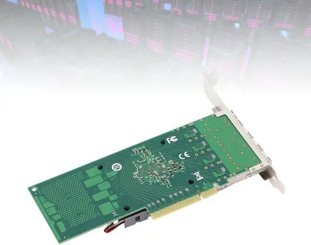Alt view image 2 of 7 - PCIe X8 Network Card for BCM57840 Chipset Quad SFP28 and LC Fiber Port 10 Gigabit Ethernet Server Adapter
