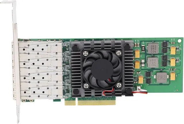 Alt view image 4 of 7 - PCIe X8 Network Card for BCM57840 Chipset Quad SFP28 and LC Fiber Port 10 Gigabit Ethernet Server Adapter