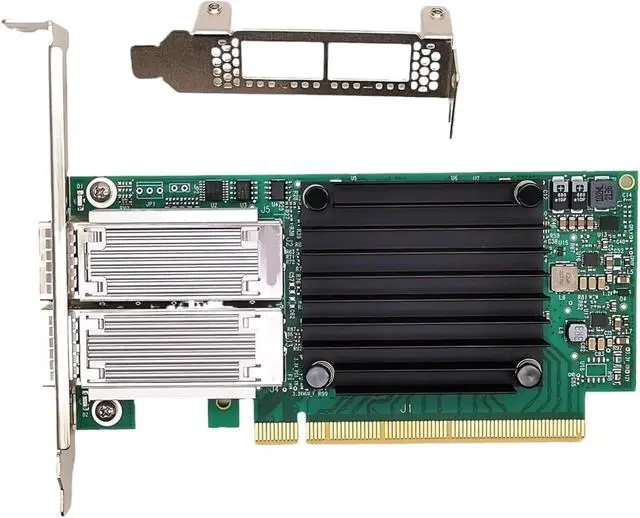 Alt view image 2 of 3 - 100G Network Server ConnectX-4 EDR +100GbE MCX456A-ECAT VPI Adapter Dual QSFP28 Port 100Gb NIC PCIe*16