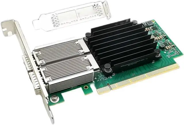 Alt view image 3 of 3 - 100G Network Server ConnectX-4 EDR +100GbE MCX456A-ECAT VPI Adapter Dual QSFP28 Port 100Gb NIC PCIe*16