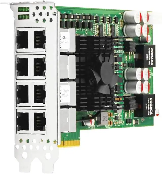 Alt view image 2 of 3 - PCIe x4 Eight-Port 802.3at PoE+ Gigabit Vision Frame Grabber Card(1 ntel I350)