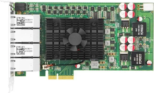 Main image of PCIe x4 Eight-Port 802.3at PoE+ Gigabit Vision Frame Grabber Card(1 ntel I350)