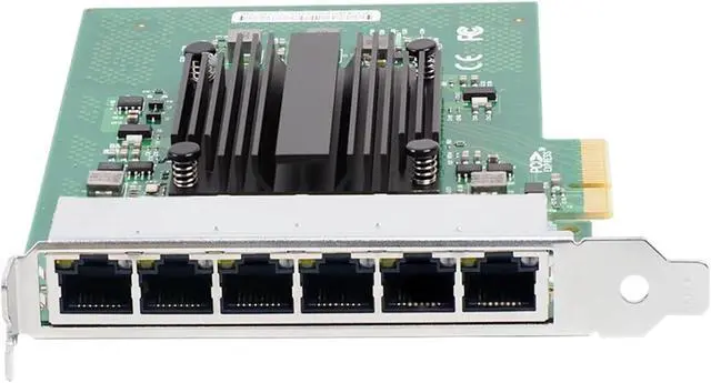 Alt view image 3 of 4 - for I350-T6 PCIe x4 Six-Port Server Adapter I350-6RJ45 PCI-E X4 Gigabit Six-Port Network Card NIC