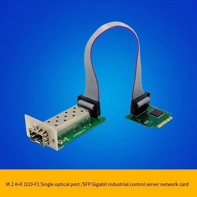 Alt view image 3 of 3 - M.2 A E Key Single Fiber Port Network Card, Gigabit Ethernet 10/100/1000Mbps NIC I210AS