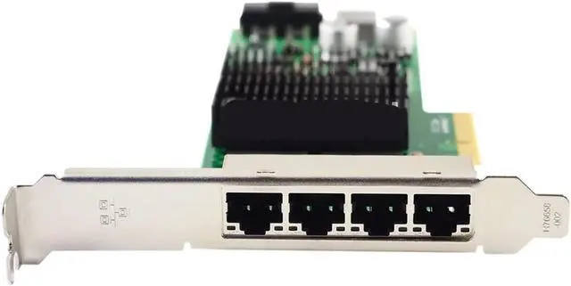 Alt view image 4 of 4 - NA350-T4POE PCI-Ex4 4-Port Gigabit Ethernet Server Adapter Network Card I350AM4 chip