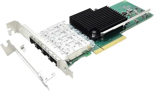 Main image of 10Gb PCI-E Network Card X710DA4 Quad SFP+ LC Port Ethernet LAN Adapter Server X710-DA4, PCIE x8,x16 for Windows Server