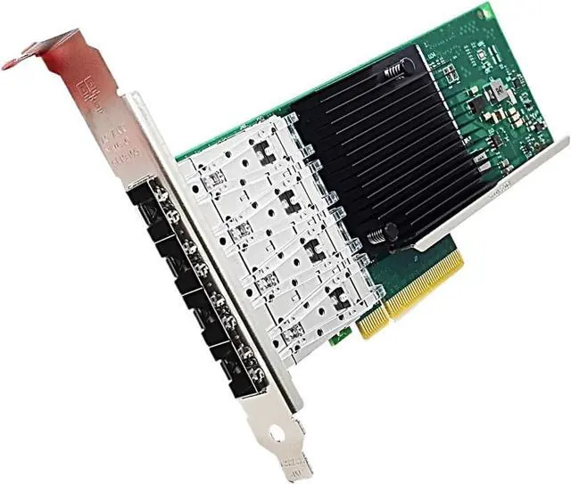 Alt view image 2 of 4 - 10Gb PCI-E Network Card X710DA4 Quad SFP+ LC Port Ethernet LAN Adapter Server X710-DA4, PCIE x8,x16 for Windows Server