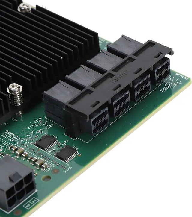 Alt view image 4 of 7 - LSI HBA Raid Controllers, LSI SAS 9300 16I HBA Card 12Gbps 16 SATA SAS Port HBA Controller Card for for Linux for VMware for Freebsd