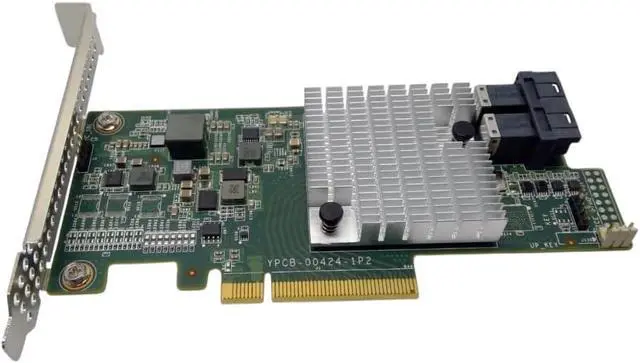 Alt view image 2 of 3 - LSI Broadcom SAS 9300-8i 8-Port 12Gb/s SATA+SAS PCI-Express 3.0 Low Profile Host Bus Adapter