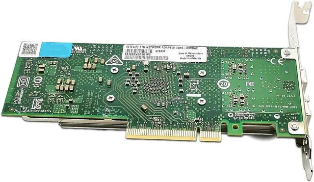 Alt view image 5 of 5 - 25GbE Ethernet Network Adapter E810-XXVDA2 Dual SFP28 Port Pcie 4.0 x8, 10/25G Network Card(NIC) Support Windows,Linux