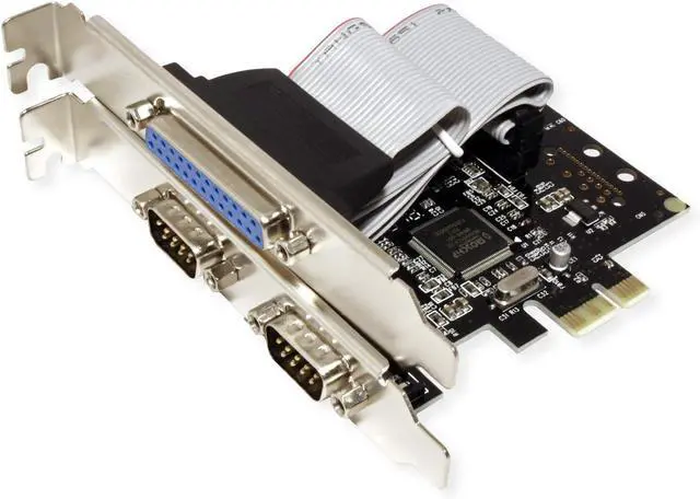 Alt view image 2 of 3 - Value | PCI-Express Adapter | 2X Serial RS232 D-Sub 9 + 1x Parallel EPP/ECP Ports