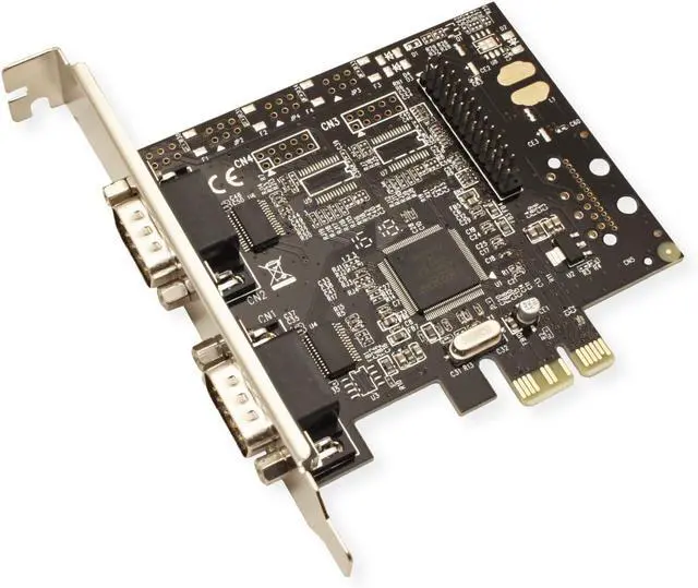 Alt view image 3 of 3 - Value | PCI-Express Adapter | 2X Serial RS232 D-Sub 9 + 1x Parallel EPP/ECP Ports