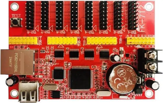 Main image of Control Card FK-7T2 Network Port Network USB Flash Drive Opera Stage subtitle Screen Single and Double Color LED Display 7T2