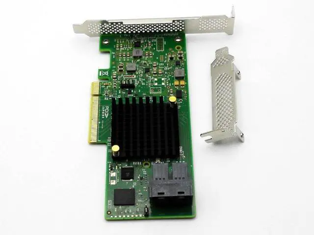 Alt view image 2 of 7 - PCIe x8 to 8-Port SAS/SATA3 Array Card PCIe 3.0 to 2 HD miniSAS (SFF-8643) Hard Drive Expansion Cards