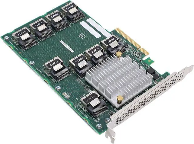 Alt view image 6 of 7 - SAS RAID Controller Card AEC 83605, RAID Expander Card with 9 Ports, Support 24 Hard Drives Expansion for Server DL380 388 G9 G10, PCIE X 8 Expander Card for High Performance Compu