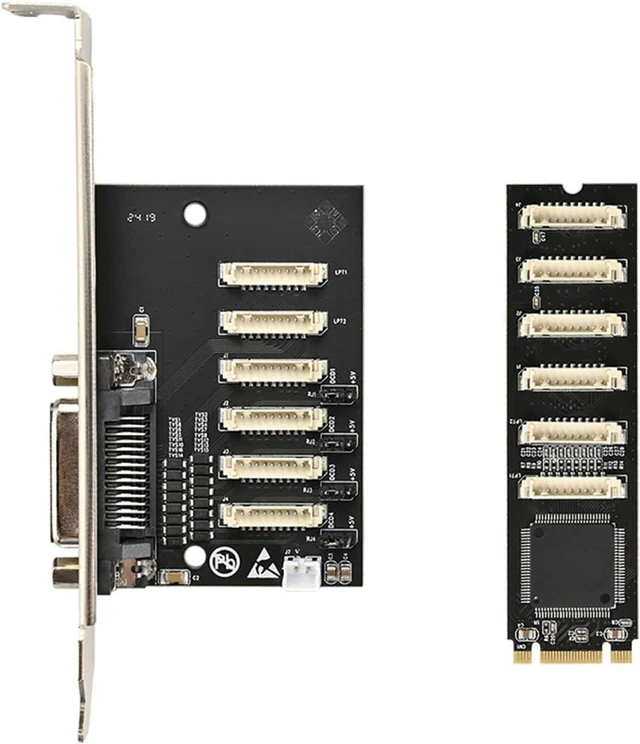 Alt view image 7 of 7 - M+B Key to 232 Adapter Card 4port Expansion Card 232 Controller Card WCH384 Chip