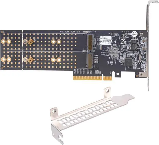 Main image of 4 HDDs Expansion Card Plugs and Play Installation PCIe3.0 Switches Chip Thermals Management Double Height Not BIOS Split PCIe Adapters