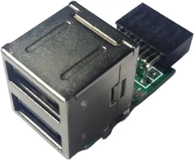 Main image of Motherboard USB Expansion 9-pin Female Port to 2* USB2.0 Converter, Motherboard 9Pin Expansion Interface(1pc)