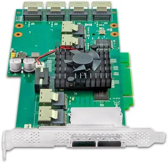 Alt view image 3 of 7 - 24-Port SAS/SATA Expansion Card, 6Gbps, SFF-8087/8088 Interface, PCIe