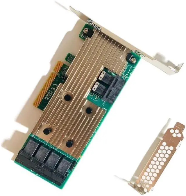 Alt view image 4 of 5 - 9305-24i 12Gbps SAS-3 (Broadcom LSI SAS3324 chip PCIe x8 HBA IT Mode ZFS TrueNAS Unraid
