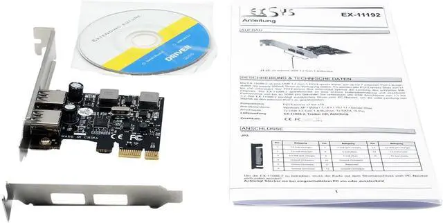 Alt view image 4 of 4 - EX-11192 2-Port USB 3.2 Gen 1 PCIe Card