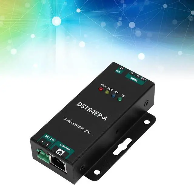 Alt view image 3 of 7 - Serial to Ethernet Module, 2 Port RS485 to RJ45 High Speed Low Power Converter with Bidirectional Data Conversion, Industrial Ethernet Serial Server for Modbus, MQTT, JSON,