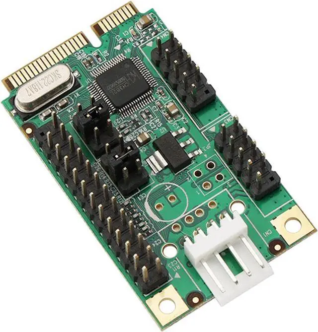 Main image of PCIe 1 Parallel Port to 2 Ports I/O Controller Card PCI-e to RS232 DB25 DB9 Adapter WCH382L Chip Pci-e Adapter