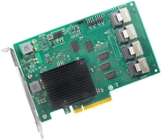 Alt view image 2 of 5 - SAS 9201-16I PCIe x8 to 16 Port SFF-8087 6Gb/s Expansion Card