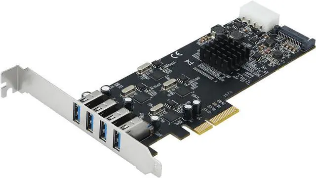 Main image of PCIe 4 to USB3.0 Adapter Card with Four Fast Speed Channel for PC Upgrades
